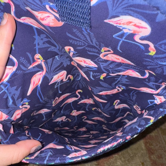 Vera Bradley Women's Cotton Envelope Tech Sleeve One Size Flamingo Garden NWOT - Picture 2 of 3